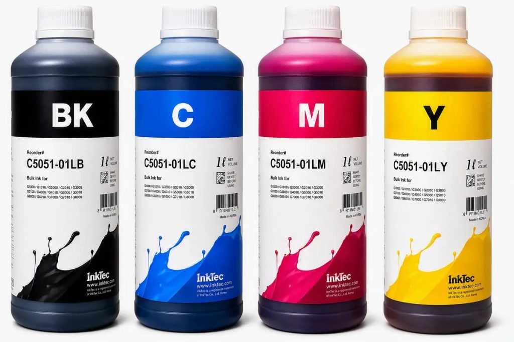 ست چهار رنگ جوهر Inktec برای پرینترهای Canon کد C5051